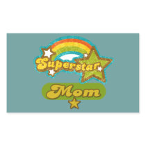 Super Star Mom Rectangular Sticker