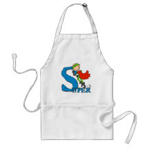 Super Stick Figure Hero Aprons