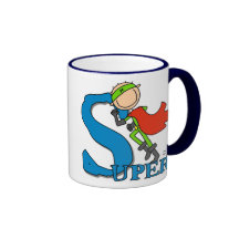 Super Stick Figure Hero Coffee Mugs