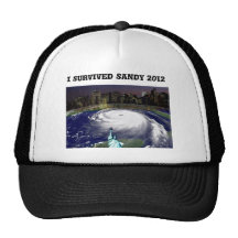Super Storm Sandy 2012,Eye of the storm_ Trucker Hats