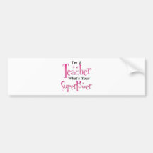Super Teacher Bumper Sticker