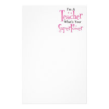 Super Teacher Stationery