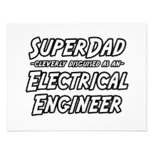 SuperDad...Electrical Engineer Personalized Invites