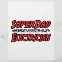 SuperDad...Electrician Full Colour Flyer