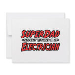 SuperDad...Electrician invitations