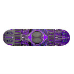 Superfly in blue and purple skateboard