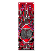 Superfly in dark red and pink