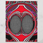 Superfly in dark red and pink personalized flyer