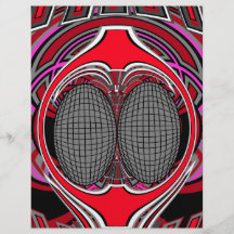 Superfly in dark red and pink personalized flyer