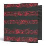 Supergirl Black and Red Line Pattern binders