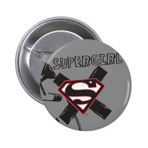Supergirl Black Safety Pins