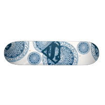 Supergirl Blue Circle Design Skateboards