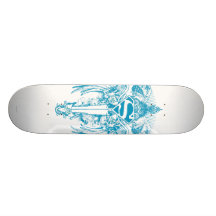 Supergirl Blue Wings Skate Deck