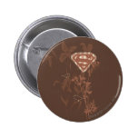 Supergirl Brown Bird buttons