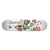 Supergirl Butterflies Custom Skateboard