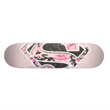 Supergirl Camouflage Logo Skate Board Decks