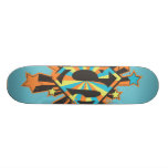 Supergirl Colourful Stars Logo Skate Board