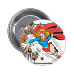 Supergirl Destroys Boulder Buttons