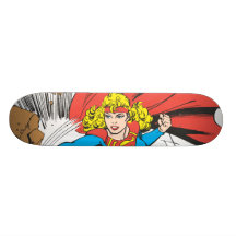 Supergirl Destroys Boulder Skate Board