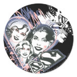Supergirl Face Collage stickers