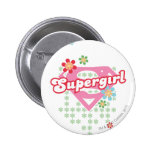Supergirl Flower Madness buttons