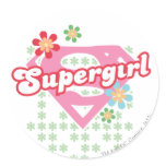 Supergirl Flower Madness stickers