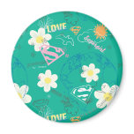 Supergirl for Peace Pattern magnets