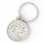 Supergirl Green Floral Logo keychains