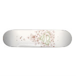 Supergirl Green Floral Logo skateboards