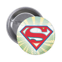 Supergirl Groovy Logo Pinback Button