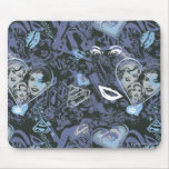 Supergirl Hearts and Lips Pattern mousepads