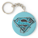 Supergirl Logo Barbed Wire and Flowers keychains