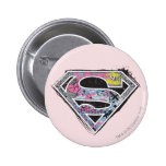Supergirl Logo Collage buttons