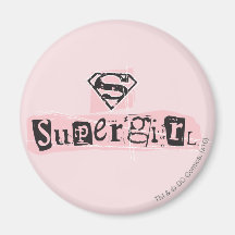 Supergirl Logo Ransom Note Fridge Magnets
