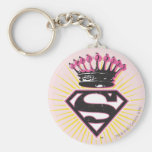 Supergirl Logo with Crown Keychains