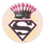 Supergirl Logo with Crown stickers