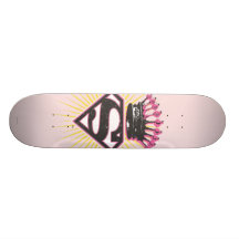 Supergirl Logo with Crown Skateboards