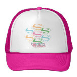 Supergirl Pastel Logo Collage hats