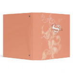 Supergirl Peach Floral Pattern binders