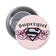 Supergirl Pin Strips Black and Pink