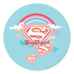 Supergirl Rainbow stickers