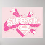 Supergirl Stars and Logo posters