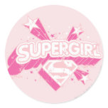 Supergirl Stars and Logo stickers