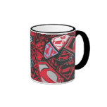 Supergirl Stary Red Pattern mugs