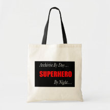 Superhero Archivist Tote Bag