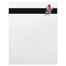 superhero bacon cartoon character letterhead