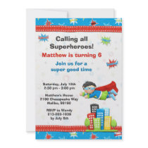 Superhero Birthday Party Invitation