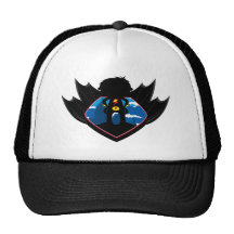 Superhero Boy in Winged Shield Mesh Hats