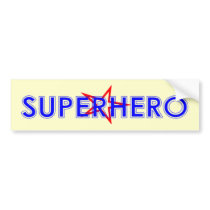 Superhero Bumper Sticker