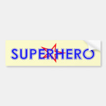 Superhero Bumper Sticker